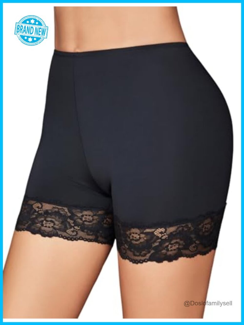 Avidlove Slip Shorts Under Dresses Anti Chafing Lace Hem Nylon Spandex